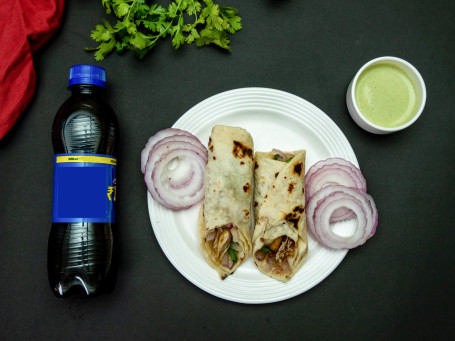 Veg Booti Roll With Cold Drink(300Ml)