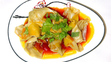 Hóng Yóu Chāo Shǒu Pork Wonton In Chili Sauce