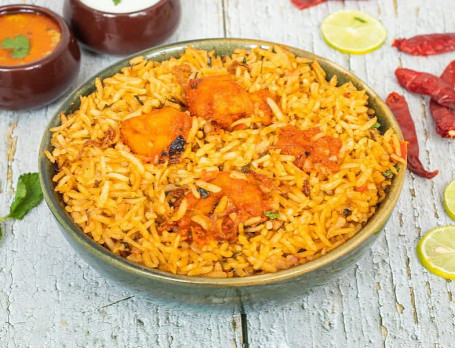 Chicken 65 Brown Rice Biryani (Serves 1)