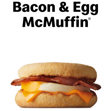 Bacon Egg Cheese Mcmuffin Posiłek