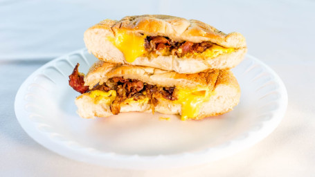 Beef Bacon With 2 Eggs Cheese Sandwich