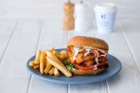 Fried Chicken Caesar Burger