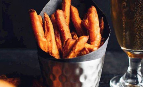 Accompagnement De Frites De Patates Douces Strona Frytek Ze Słodkich Ziemniaków