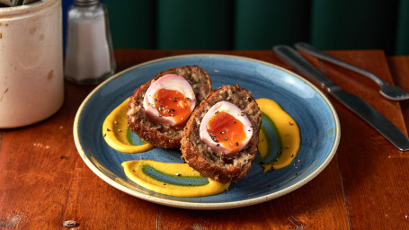 Clarence Court Scotch Egg, Coleman's English Mustard