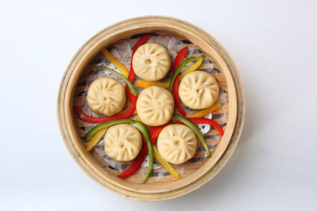 Steam Veg Momos [6Pcs]