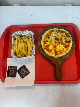 Small Capsicum Pizza Salted Fries Coke