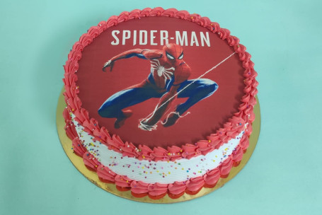 Spider Man Photo Cake