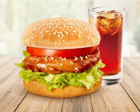 Mì Zhī Nèn Jī Tuǐ Bǎì Miód Miodowy Chicken Drumstick Burger