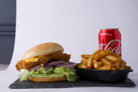 Fried Chicken Burger Meal