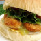 Rì Shì Jiè Mò Jī Tuǐ Hàn Bǎo Chicken Drumstick Burger With Japanese Mustard