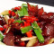 Suàn Yè Bào Chǎo Là Niú Ròu Stir Fried Salted Beef Slices With Hot Pepper Onion