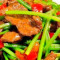 Yě Shān Jiāo Xiǎo Chǎo Huáng Niú Ròu Stir Fried Sliced Beef With Pickled Pepper Celery