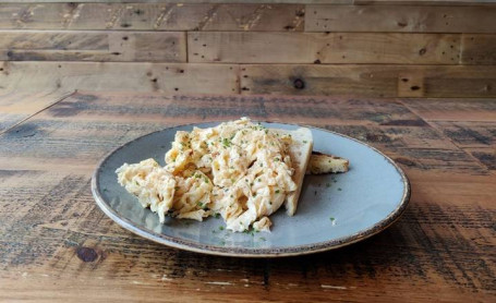 Kids Scramled Eggs On Toast