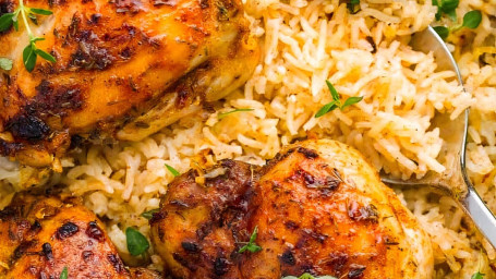 Grilled Chicken Legs W/Rice