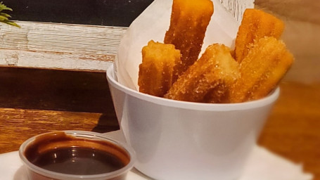 Churros With Chocolate Syrup