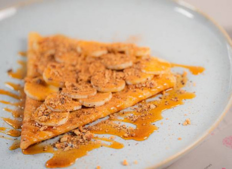 Sea Salted Caramel And Hazelnut Crepe