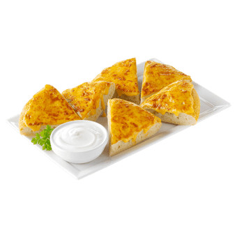 Pizza Bread Wedge With Cheddar (Ang.).