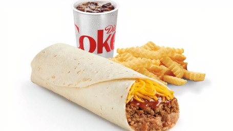 Del Combo Posiłek Burrito Z Wołowiną I Fasolą