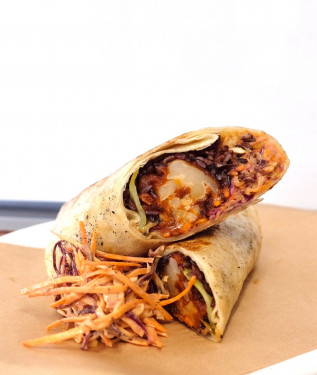 Smoked Crispy Fried Korean Cauliflower Burrito