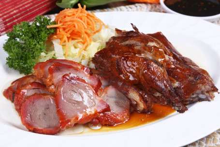 Crispy Duck And Bbq Pork Combination