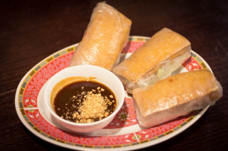 Tofu Rice Paper Rolls (Three Pieces)