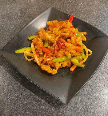 Dry Crispy Shredded Chilli Vegetables