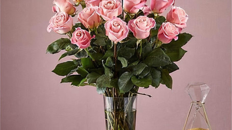 24 Long Stem Pink Roses