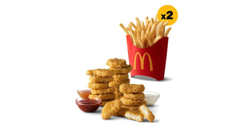 20 Szt. Kurczak Mcnuggets 2 Średnie Frytki