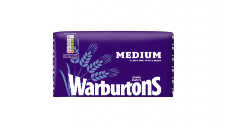 Warburtons Średnio Krojony Miękki Biały Chleb 800G