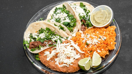 Plate (Tacos) On Corn Tortillas