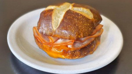 Pretzel Sandwich Ham Cheese