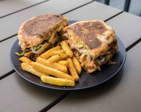 Chicken Kebab In Oval Bread