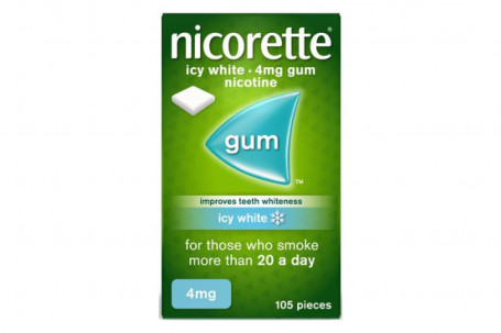 Nicorette Icy White Gum Full Strength 4Mg 105 Pieces