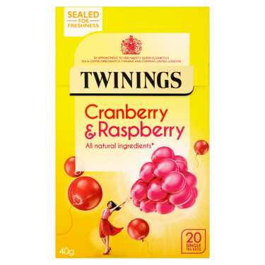 Twinings Żurawina Malinowy Kwiat Czarnego Bzu 20 Szt