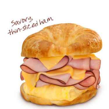 Podwójny Croissan'wich Z Podwójną Szynką