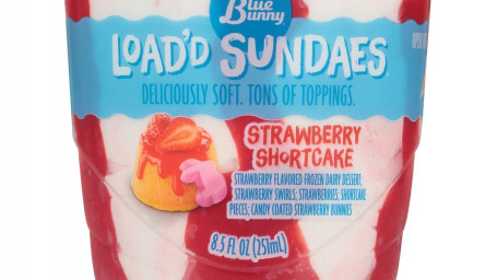 Blue Bunny Load'd Sundaes Truskawkowe Ciastko, 8,5