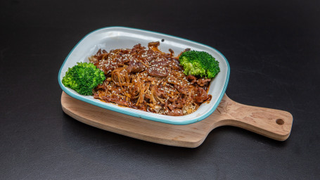 D6. Baked Fried Rice With Beef In Teriyaki Sauce