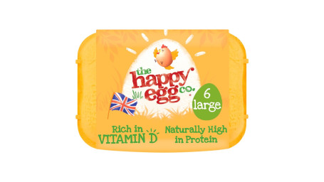 Wolny Wybieg The Happy Egg Co., 6 Dużych Jaj