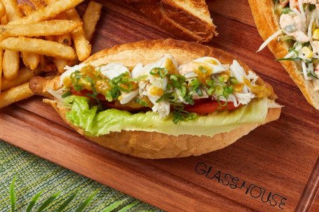 Curry Crab Baguette Tài Shì Kā Lī Xiè Ròu Fǎ Bāo