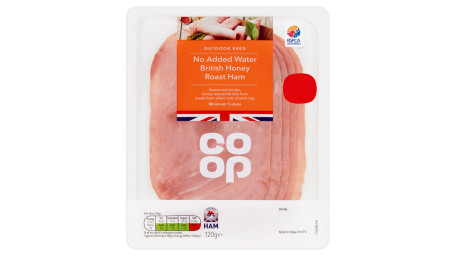 Co-Op British Honey Roast Ham 5 Slices 120G