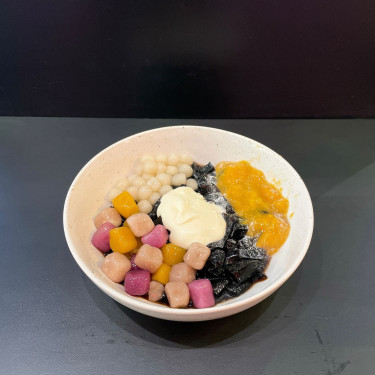 Xiān Máng Guǒ Zhī Shì Nǎi Gài Liáng Fěn Mango Cheese Foam Grass Jelly