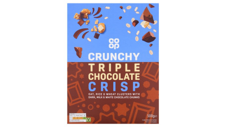 Co-Op Crunchy Triple Chocolate Crisp 500G