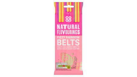 Co-Op Fizzy Rainbow Belts 65G