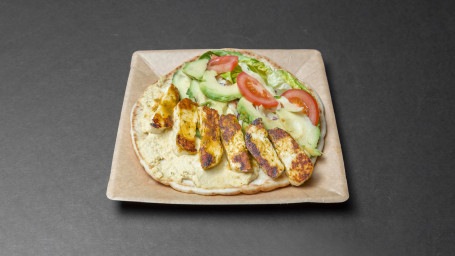 Grilled Halloumi, Avocado And Houmous