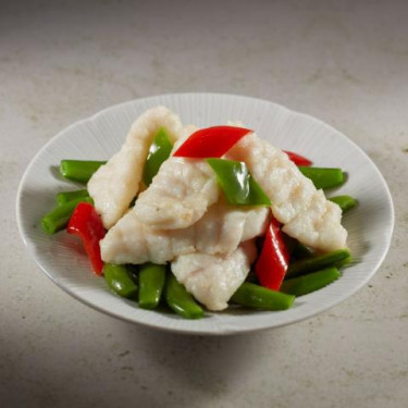 Mì Táng Dòu Chǎo Shēng Bān Qiú Sautéed Garoupa Fillets, Vegetable