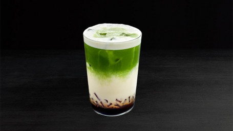 Iced Brown Sugar Matcha Oat Latte Z Galaretką