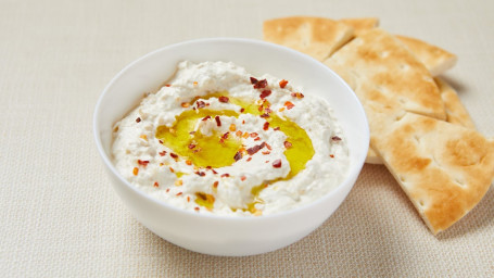 Eggplant Yogurt Dip With Pita