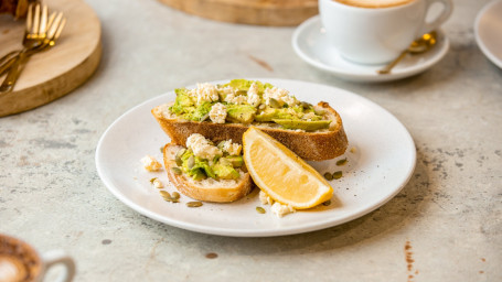 Roasted Pumpkin Chilli Avo Toast (V)